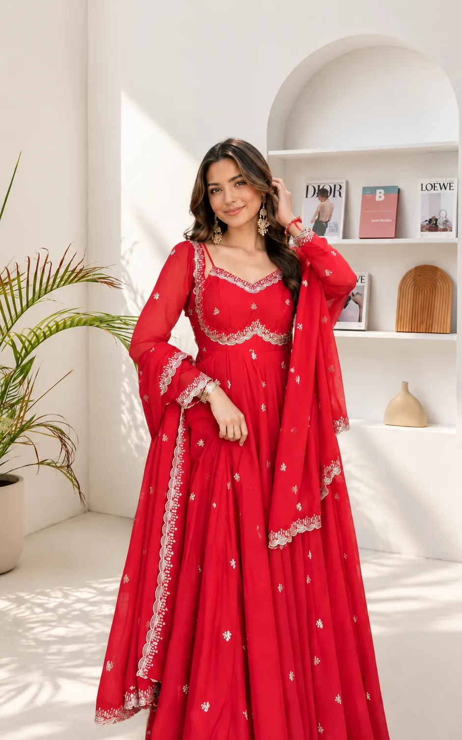 Neha Elegant Purple Festival Anarkali Suit Set — 7
