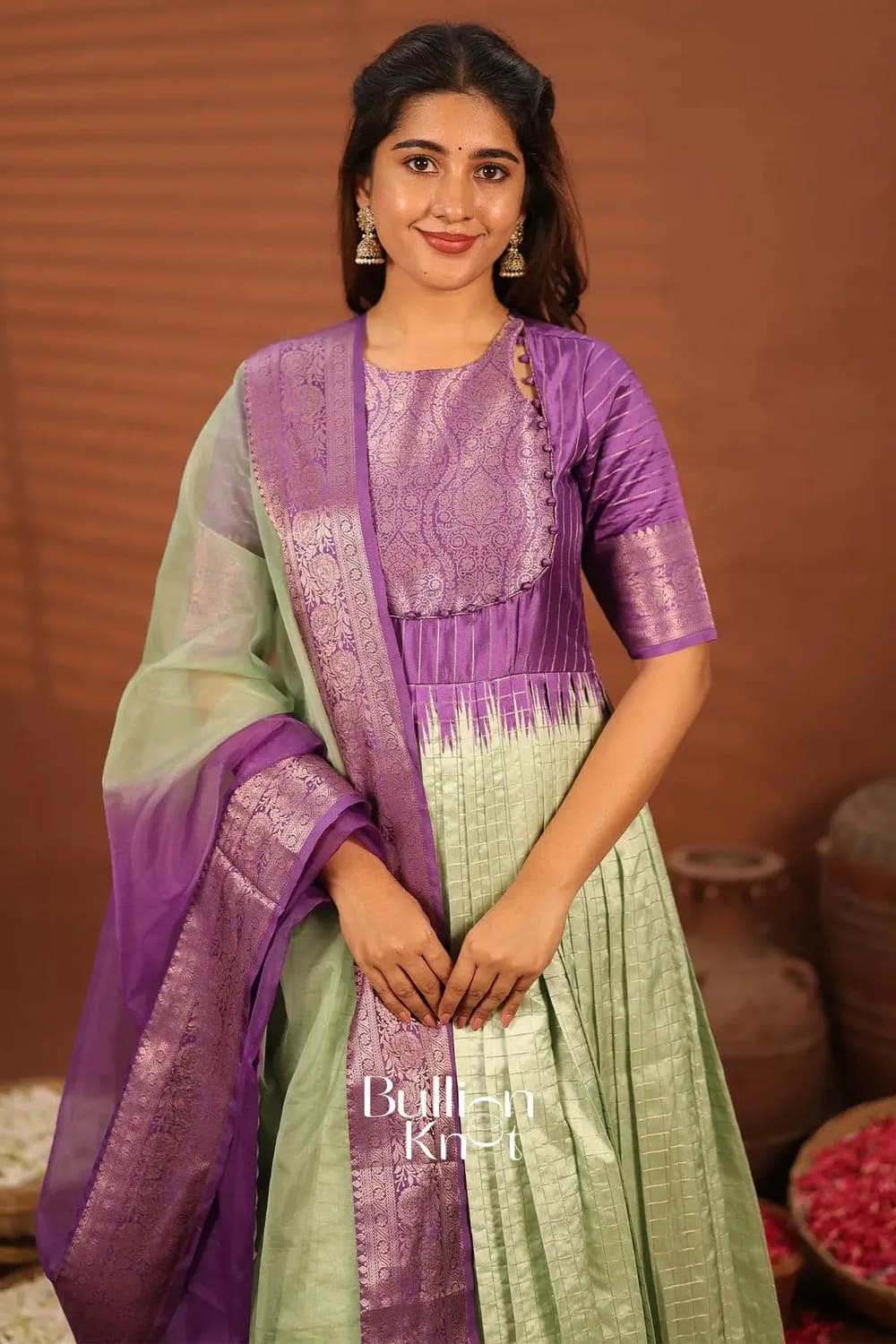 Nirmala Elegant Banarasi Silk Gown for Special Celebrations — 3