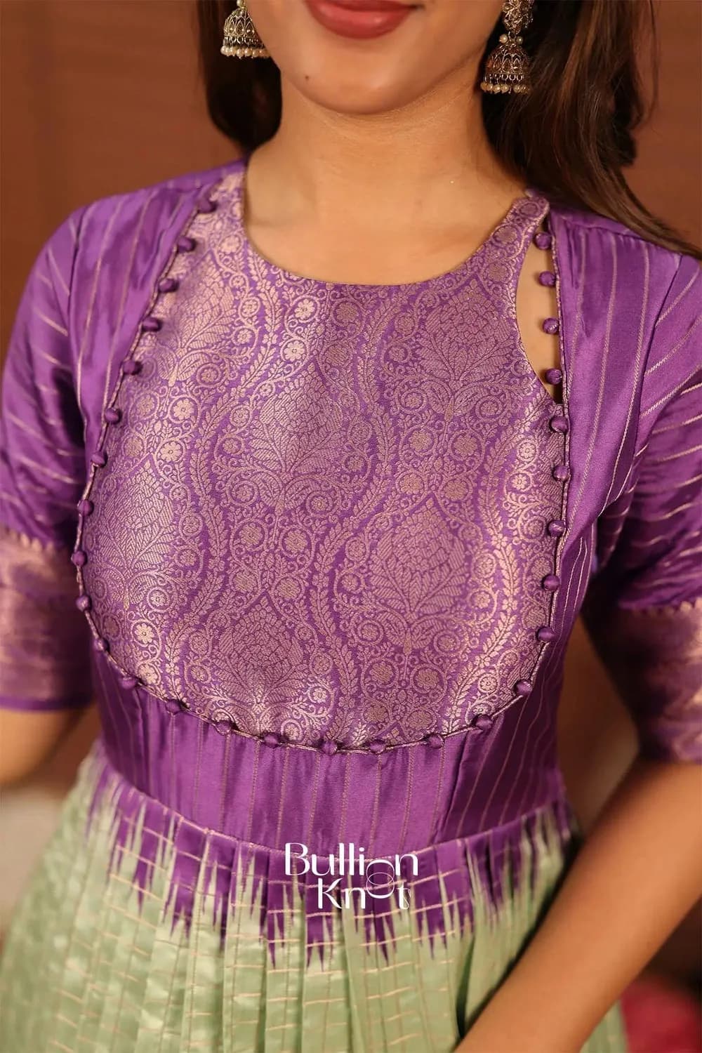 Nirmala Elegant Banarasi Silk Gown for Special Celebrations — 7