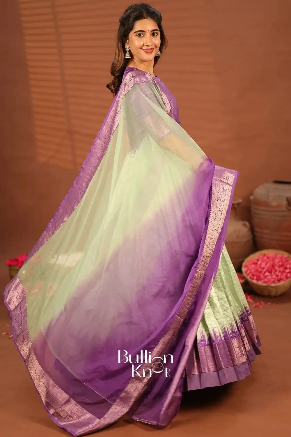 Nirmala Elegant Banarasi Silk Gown for Special Celebrations — 5