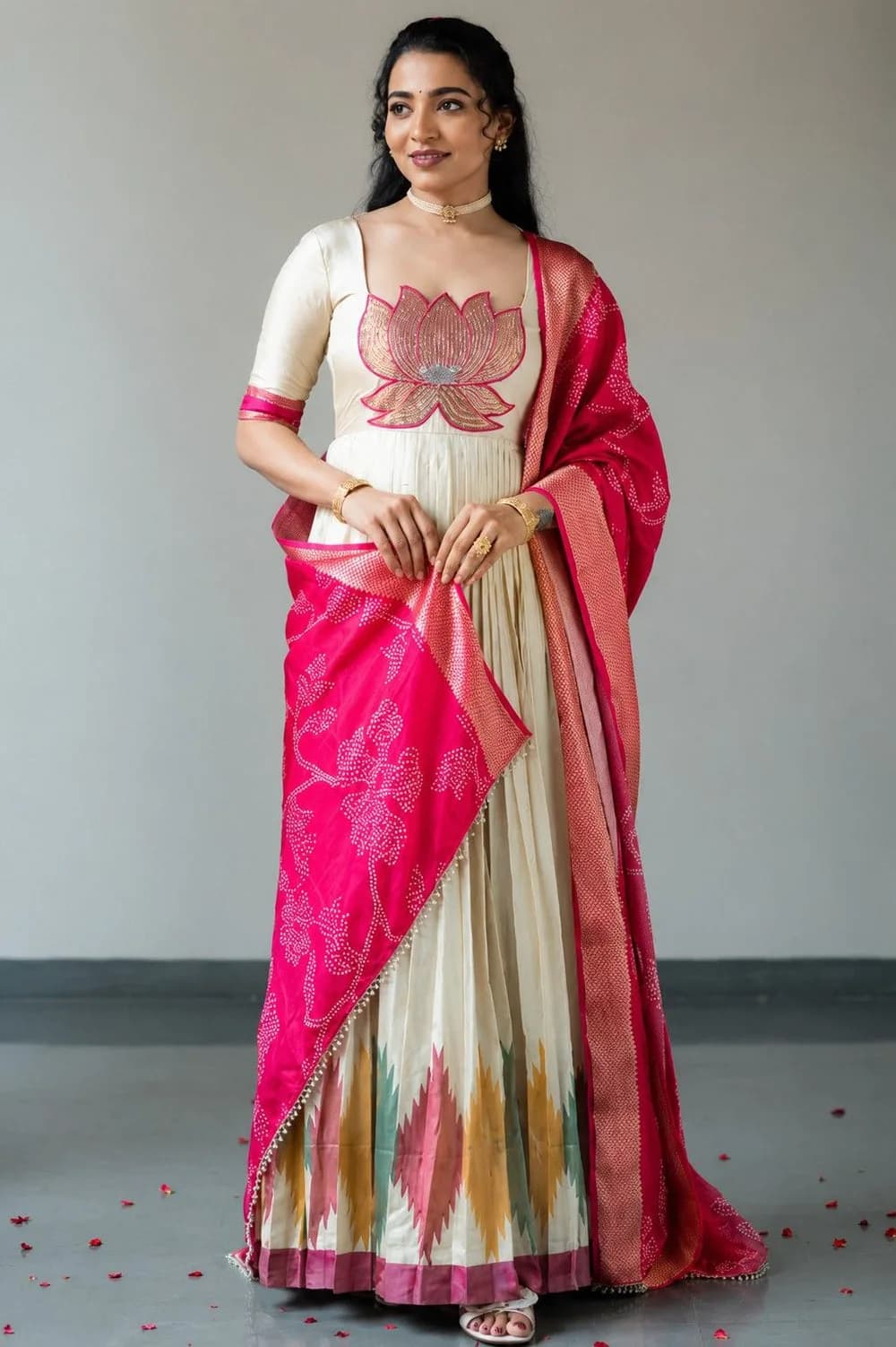 Ilyara Silk Anarkali Suit Set for Elegant Occasions — 1