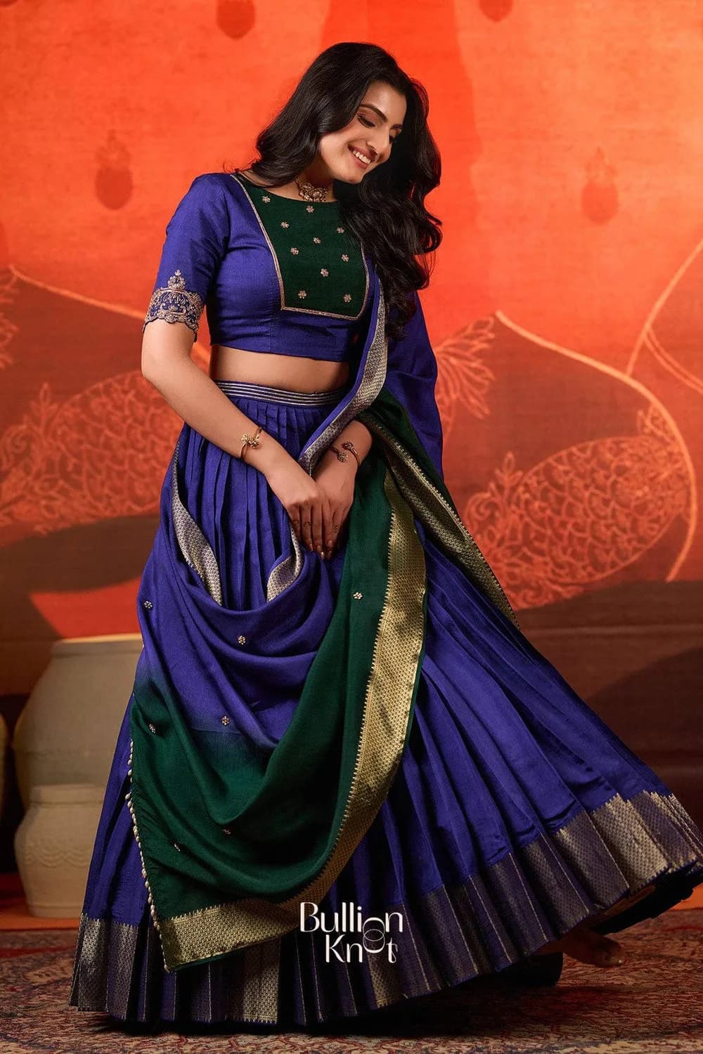Tarangini Green Viscose Lehenga Set for Festive Events — 1