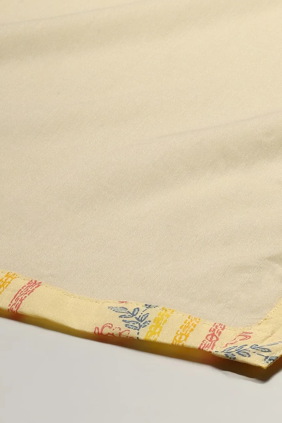 Beige Cotton Blend Embroidered Layered Suit Set — 7